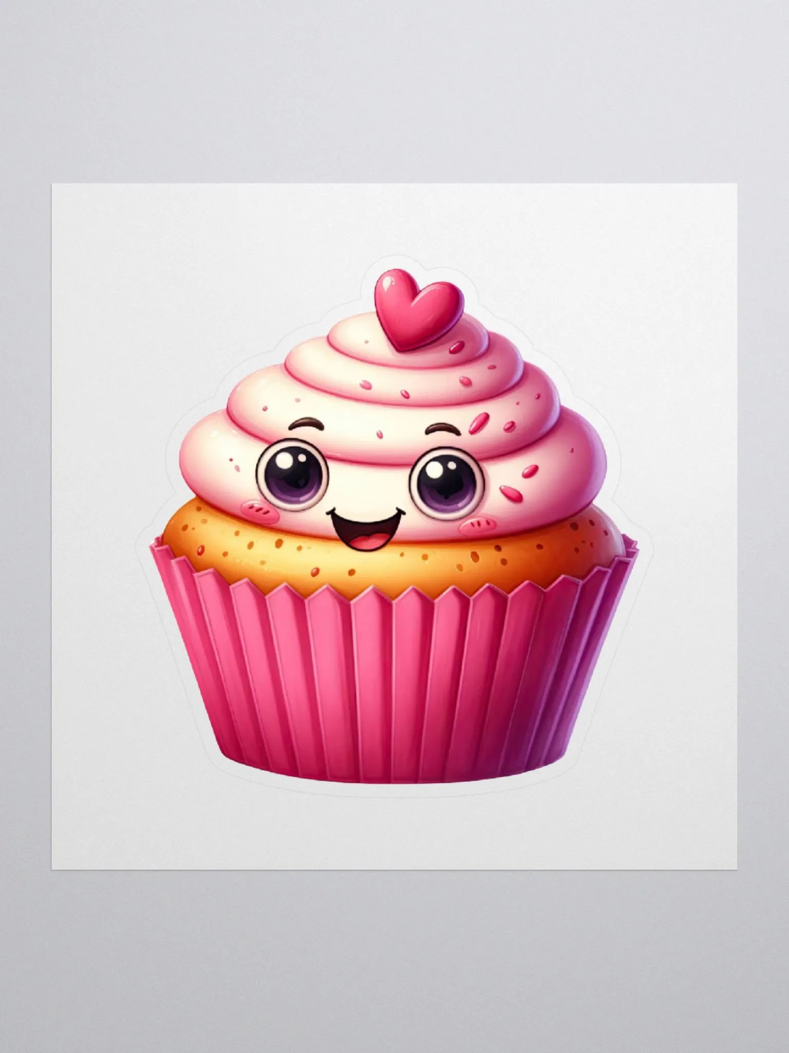 Cupcake Heart Sticker product image (2)