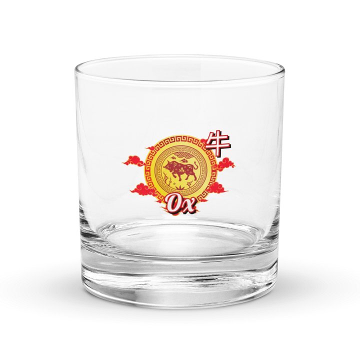 Ox - Chinese Zodiac Rocks Glass product image (1)