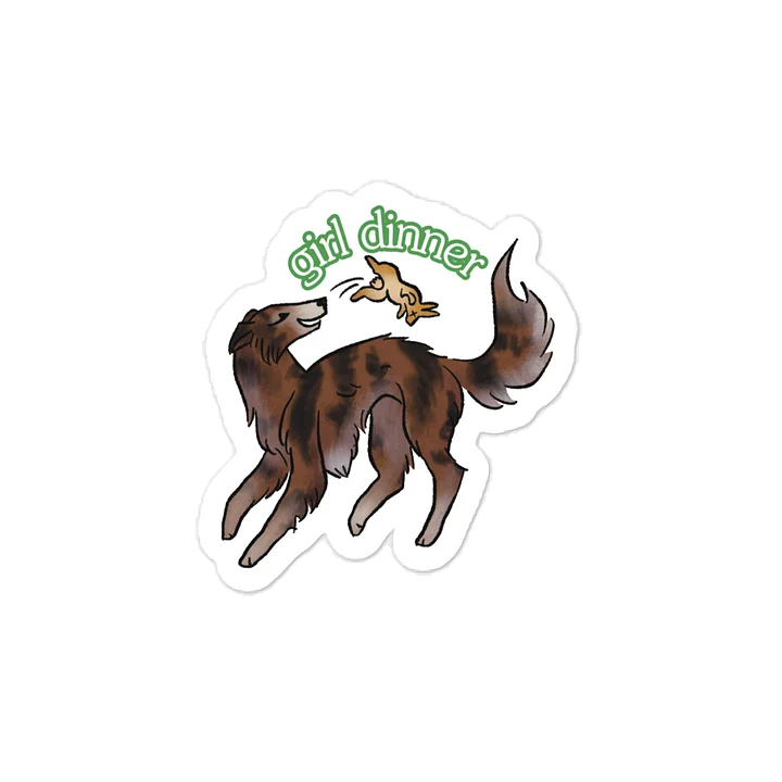 Girl Dinner Sticker - Brindle product image (1)