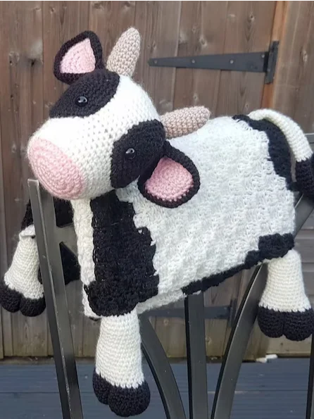 Cow Folding Baby Blanket Crochet Pattern - C2C Graphghan PDF Pattern - Crafting Happiness product image (6)