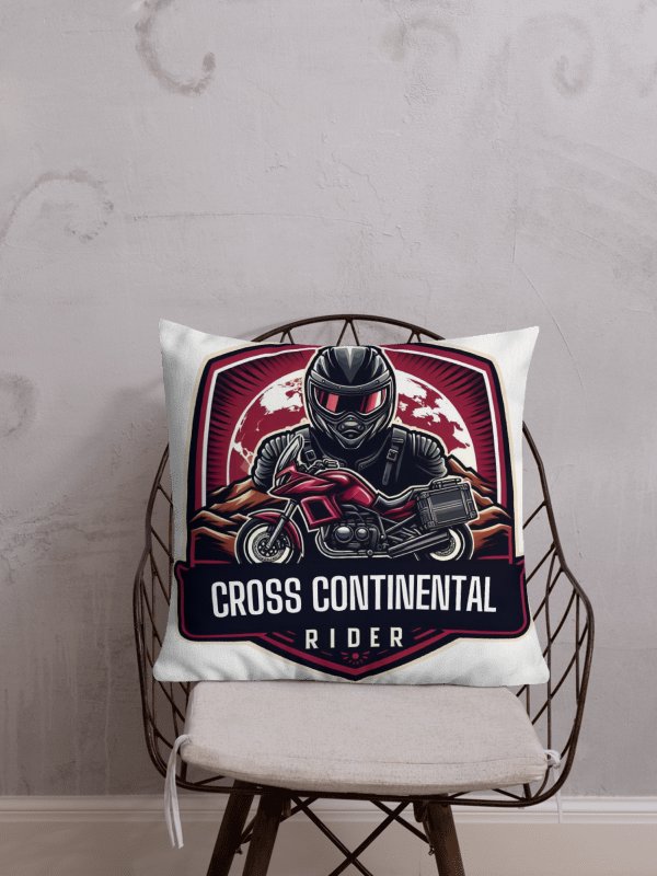 Cross Continental Rider Premium Pillow | Ai Design cross continental product image (5)