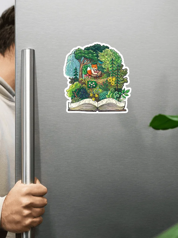 Fantasy Forest Fox Cake - 6 Inch Magnet product image (3)