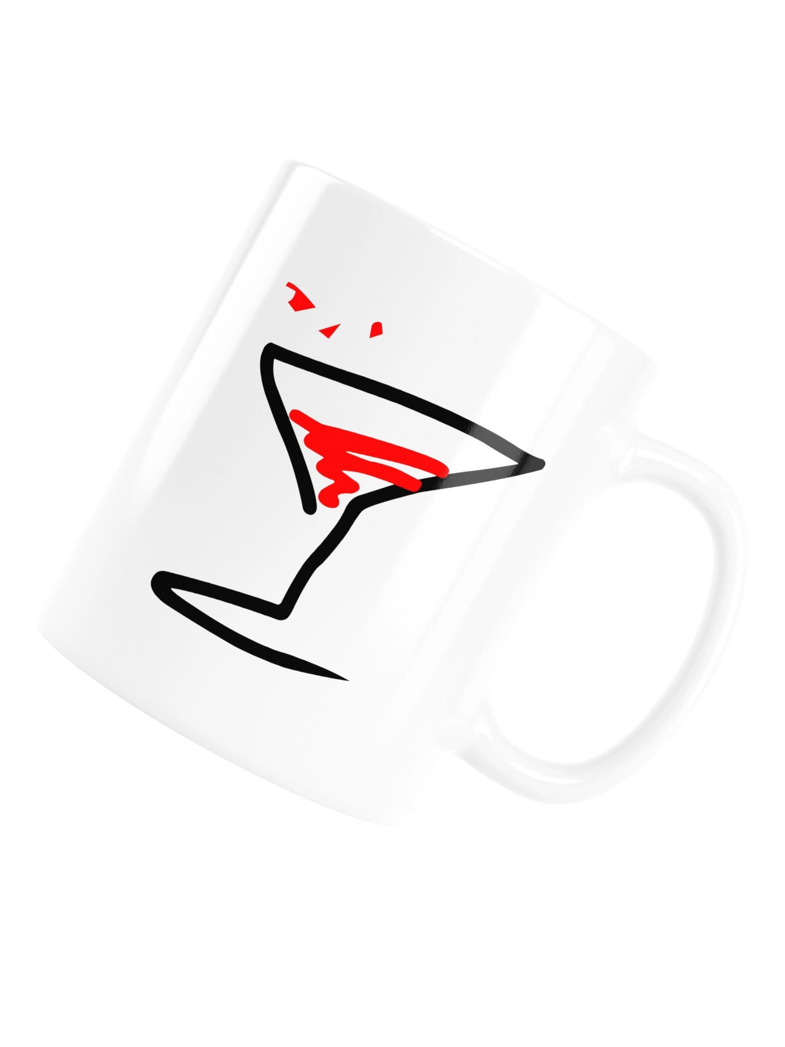 Official "Over A Glass Or Two" White Glossy Mug (#OAGOT) product image (16)