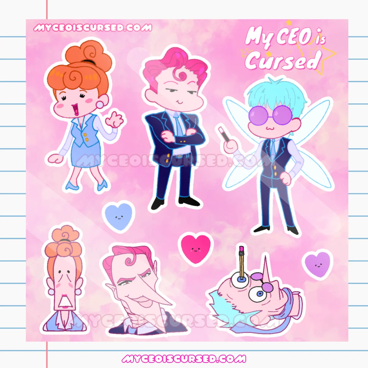 My Ceo Is Cursed - Sticker Sheet product image (2)