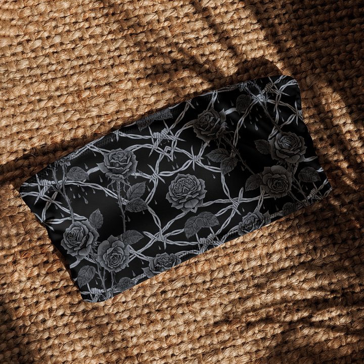 Grayscale Barbed Wire & Roses Bandeu Top product image (2)