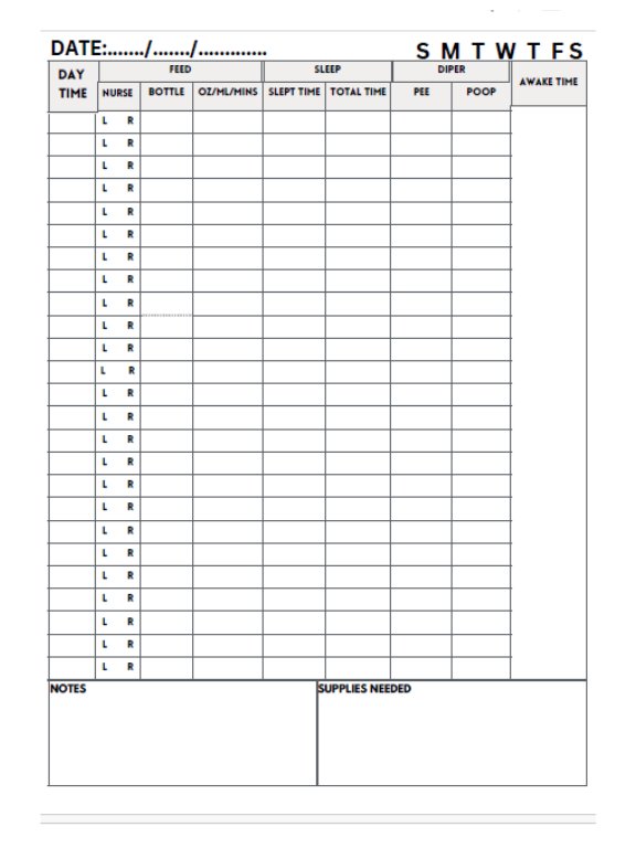 All-in-One Baby Tracker | printable | Baby Routine Record | Feed, Change & Sleep Log |Infant Care Tracker | Daily Baby Organizer| Little One product image (1)