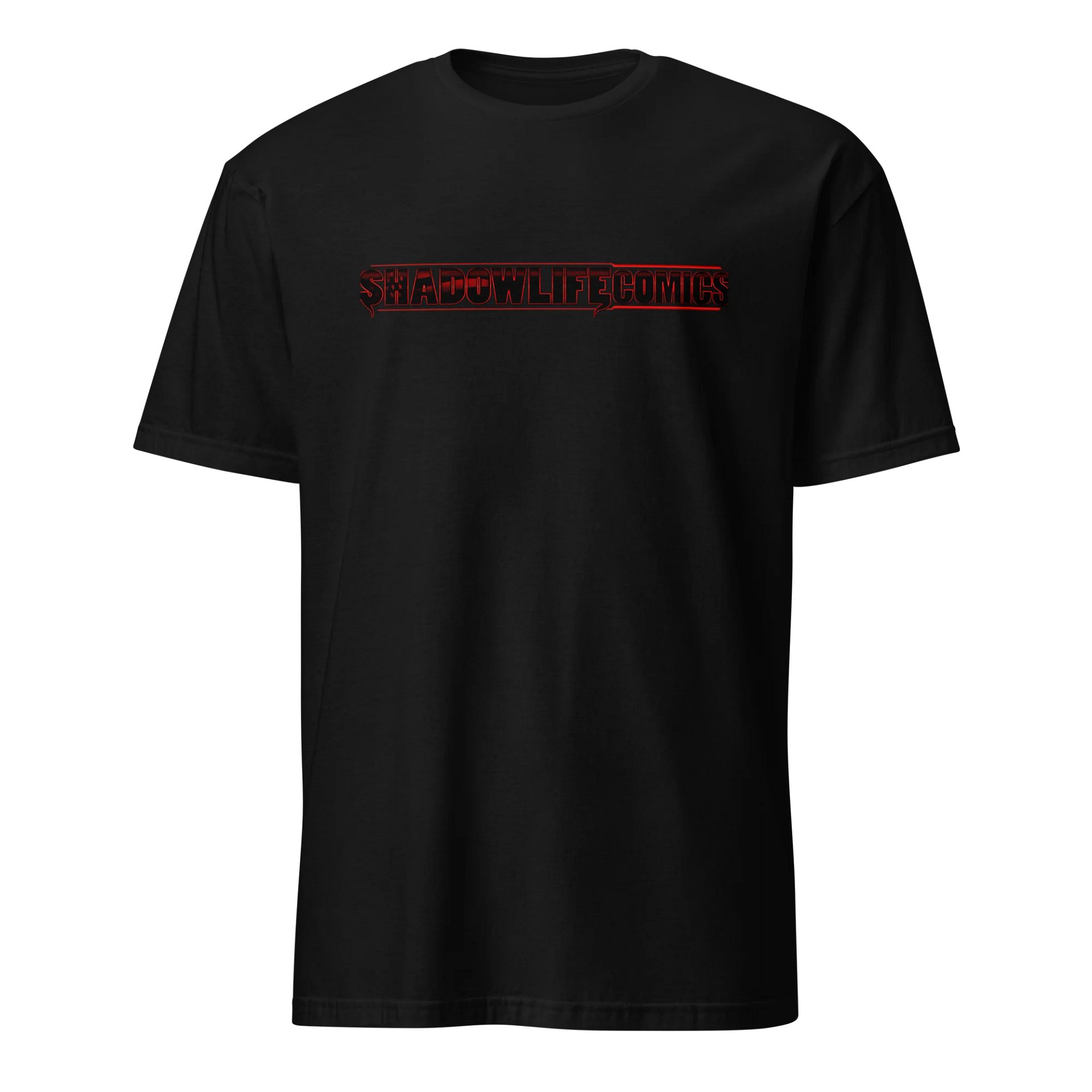 Shadowlifecomics red and black tee. product image (1)