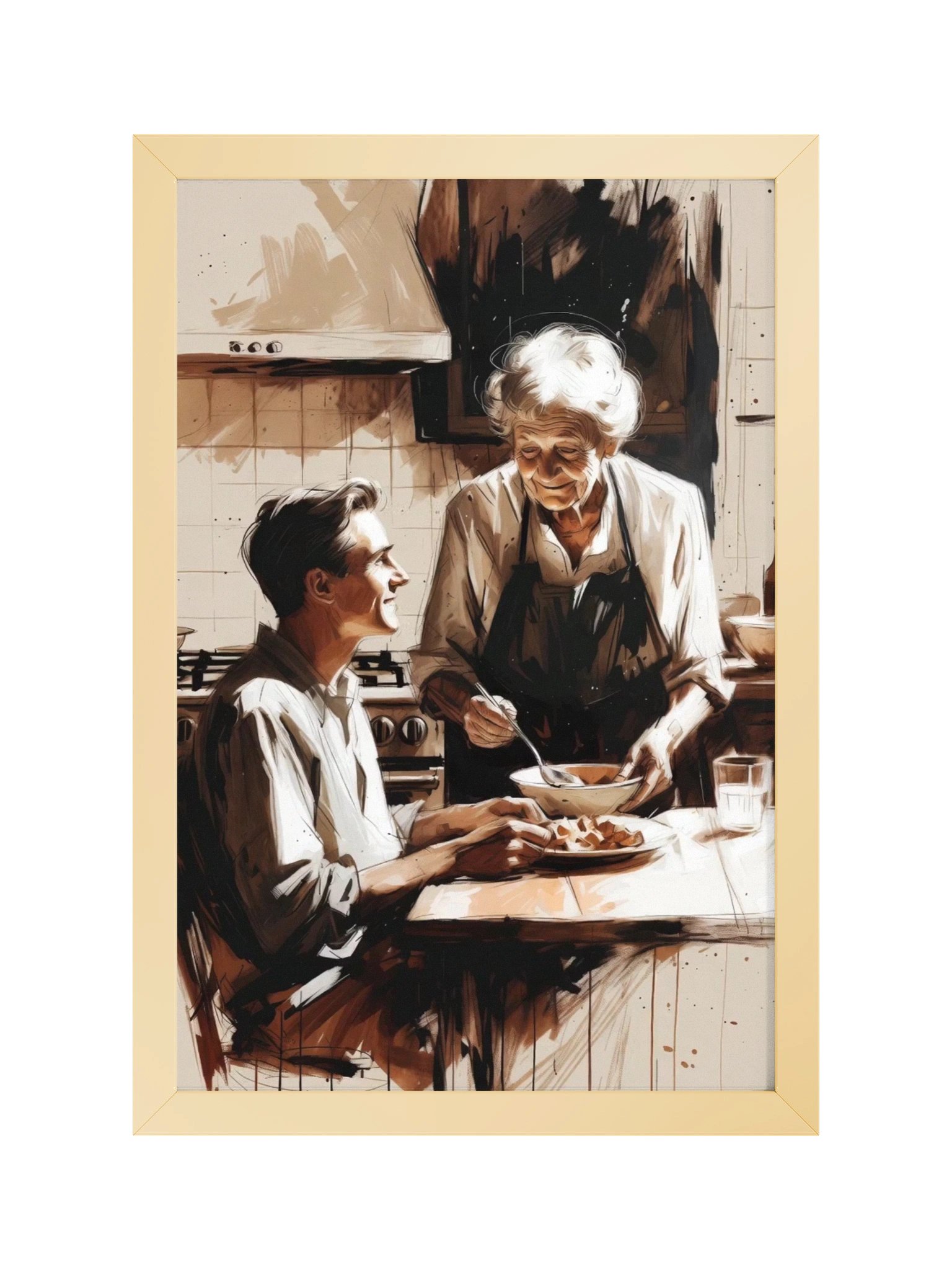 [PRE-FRAMED] Essence of Humanity: Grandma's Cooking product image (1)