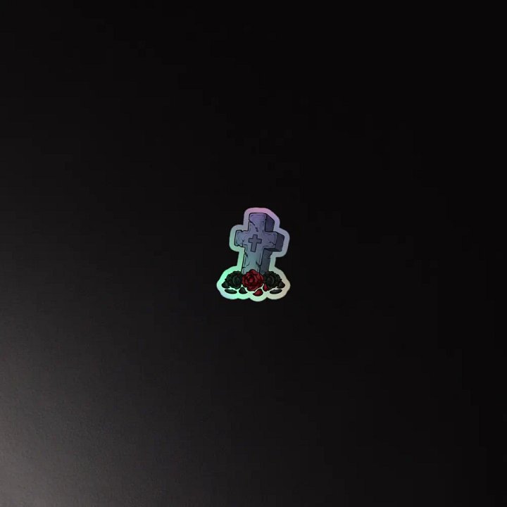 Tombstone Cross Sticker product image (4)