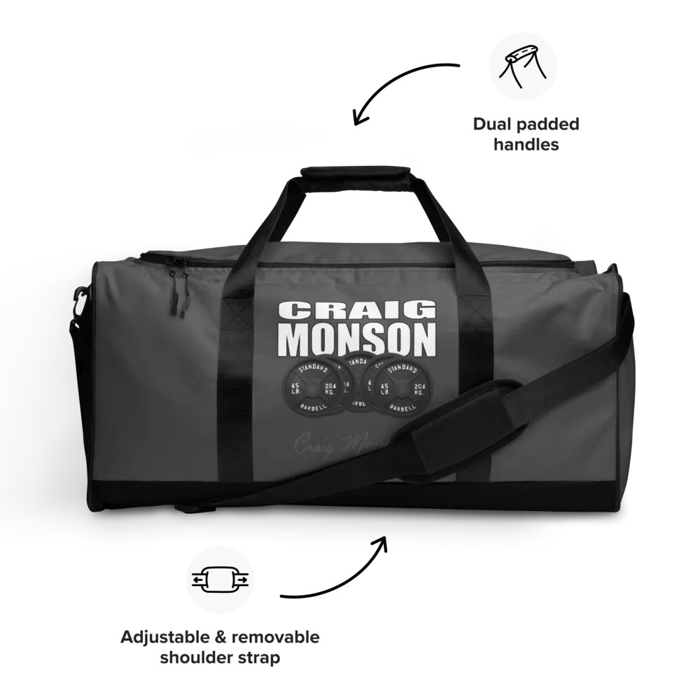 Craig Monson Barbell Signature Collection Gray Gym Bag product image (12)