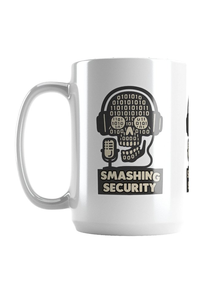Smashing Security Back from the dead white mug product image (1)