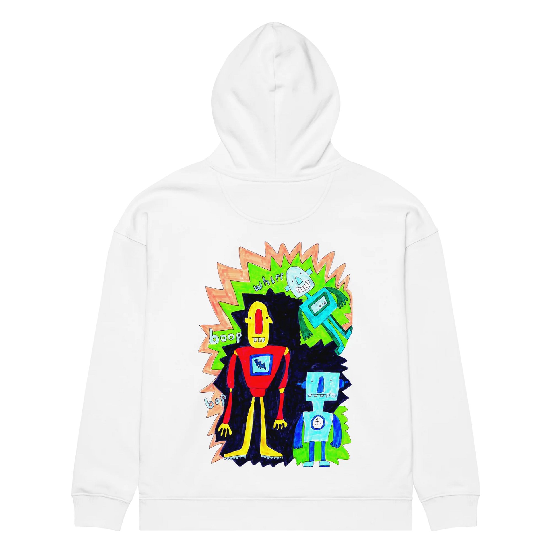 Whimsical Robot Trio Hoodie product image (6)