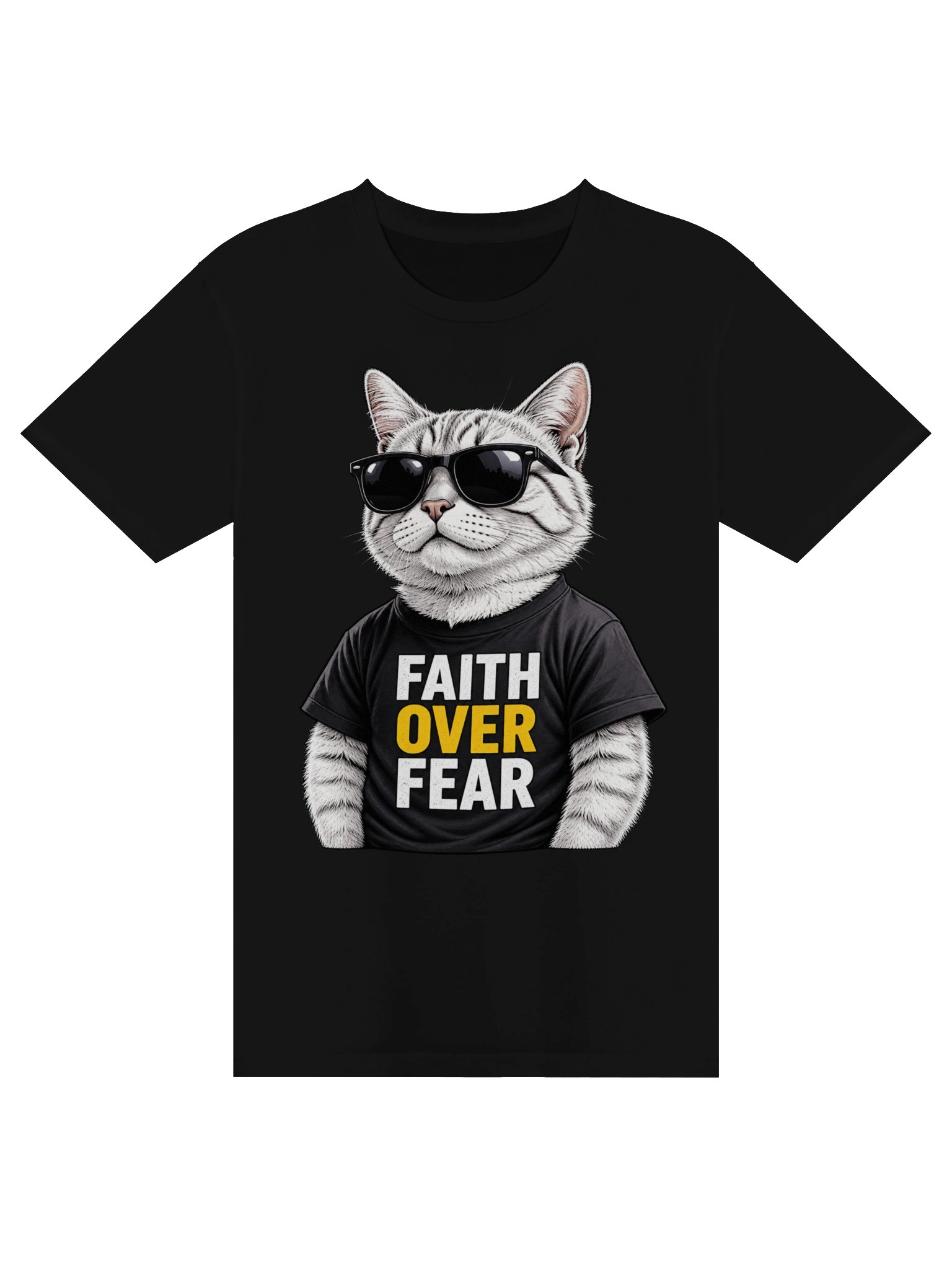 Faith Over Fear Cat Tee product image (1)