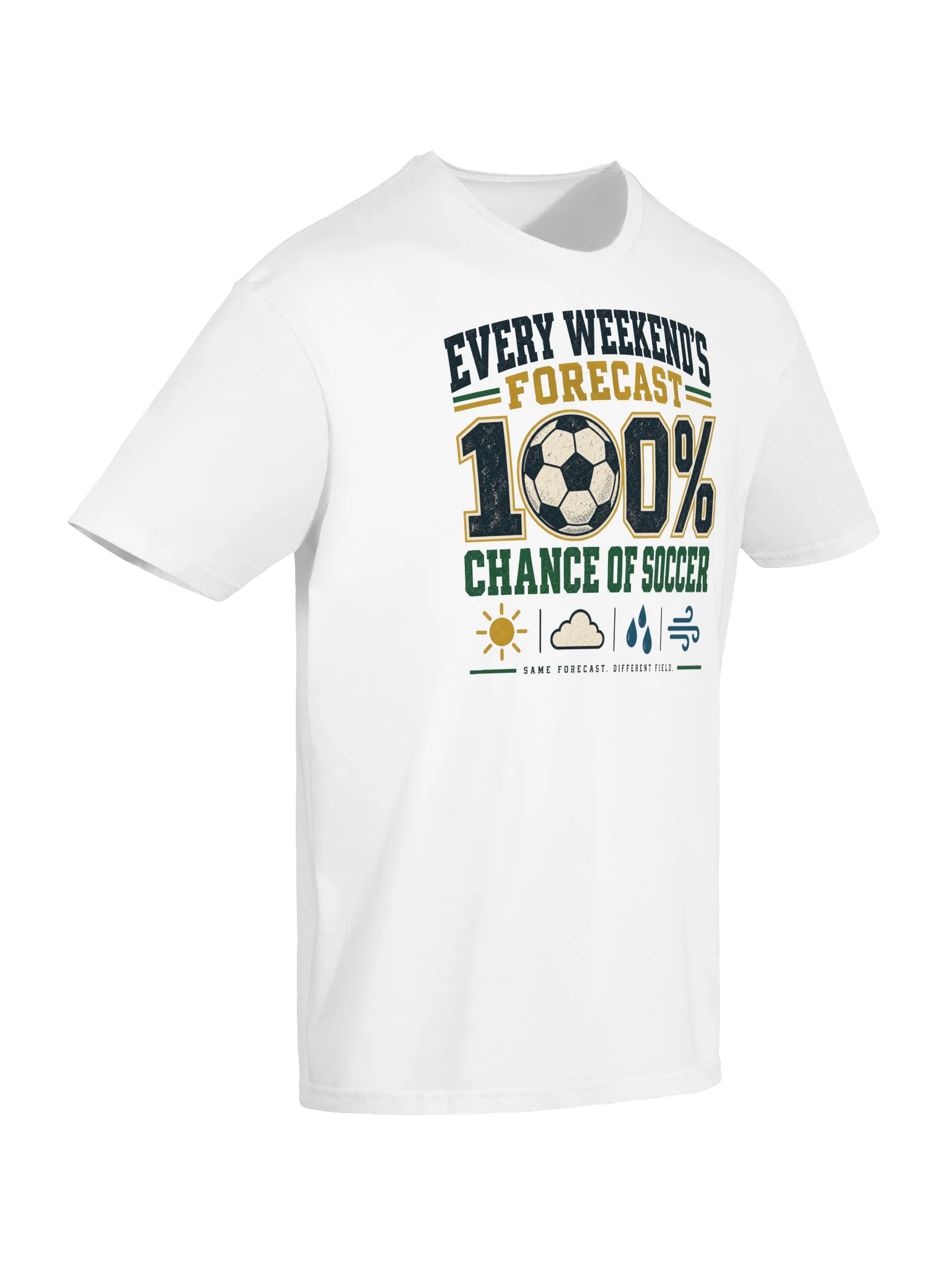 100% Chance of Soccer T-Shirt product image (6)