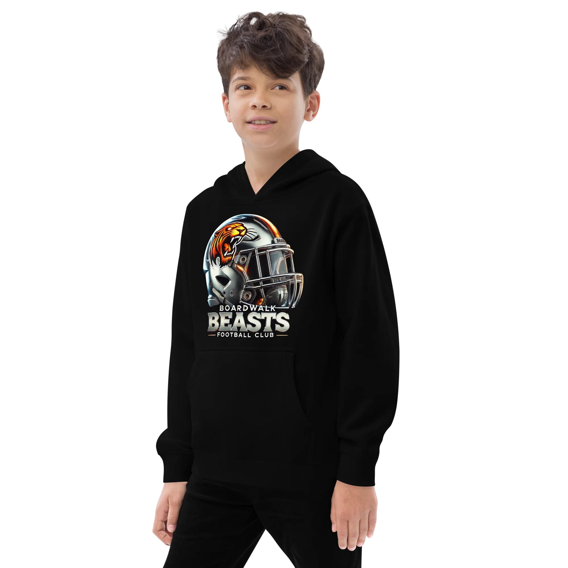 Youth Boardwalk Beast Helmet Logo Hoodie product image (3)