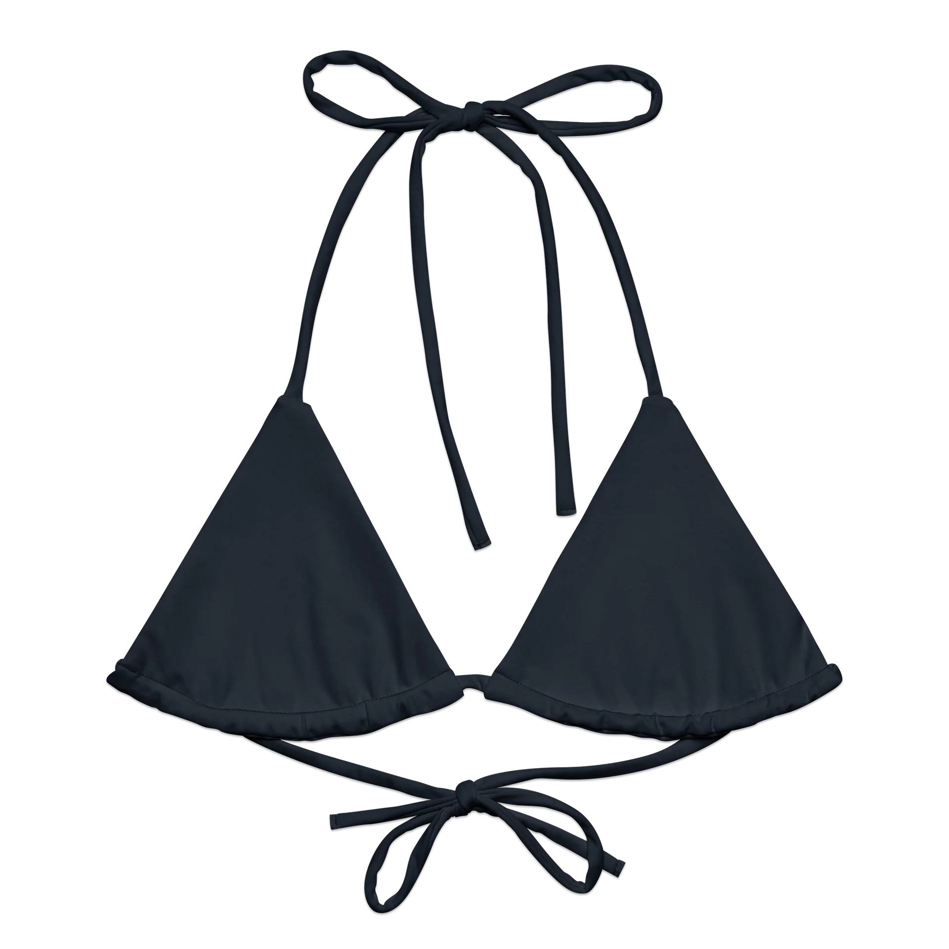 Midnight Blue All-Over Print String Bikini Top product image (4)