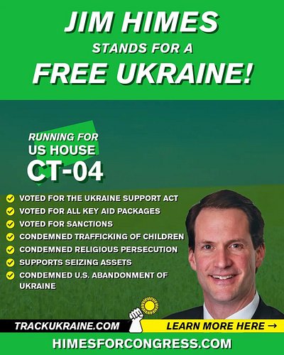 Connecticut district 4 congressman @himesforcongress is pro-Ukraine and condemned abandoning Kyiv.
✅️Voted for all key aid pa...