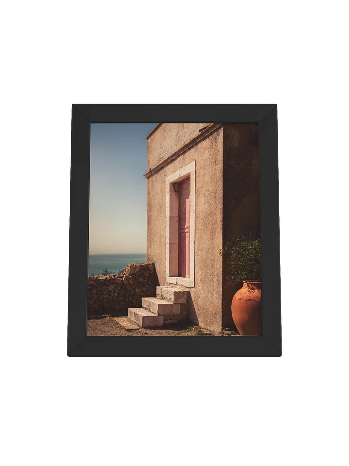 The Old Doorway of Taormina, Italy Framed Matte Poster product image (1)