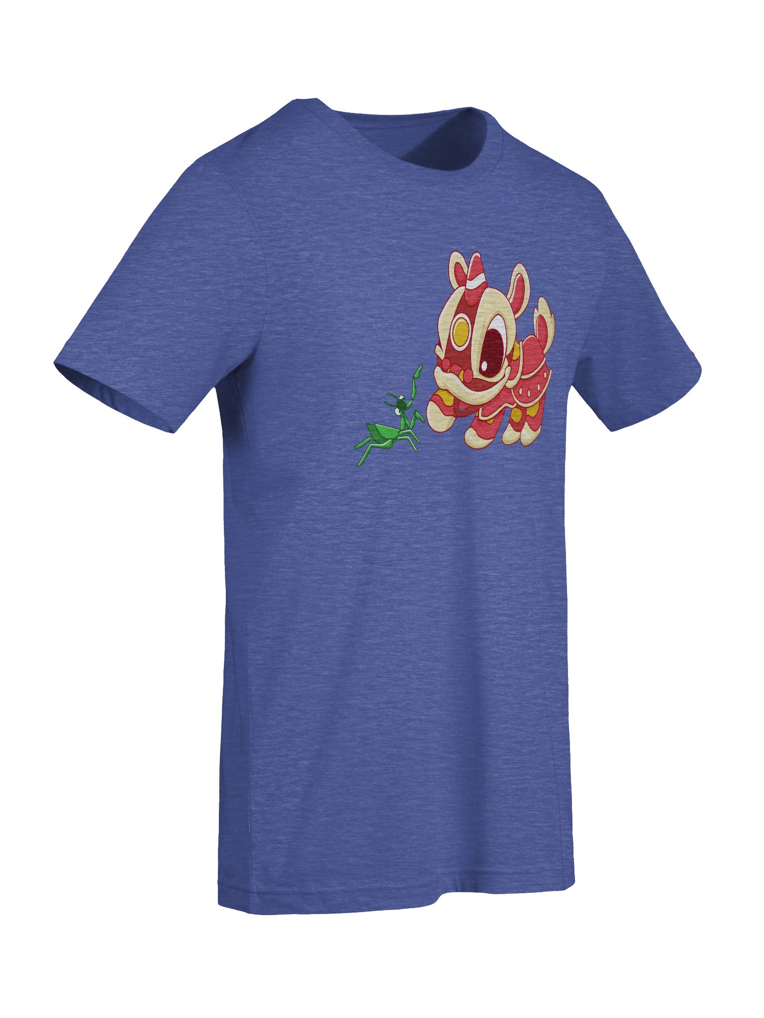 Mantis Meets Lion Heather Tee - Cotton Blend product image (21)