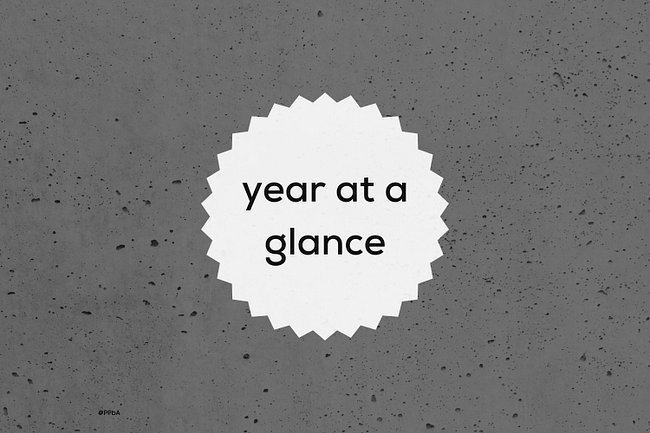 year at a glance