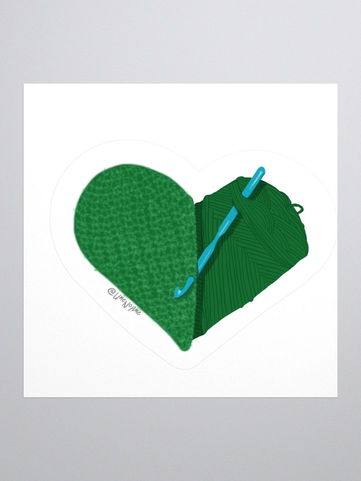 Crochet Love - Green Sticker product image (2)