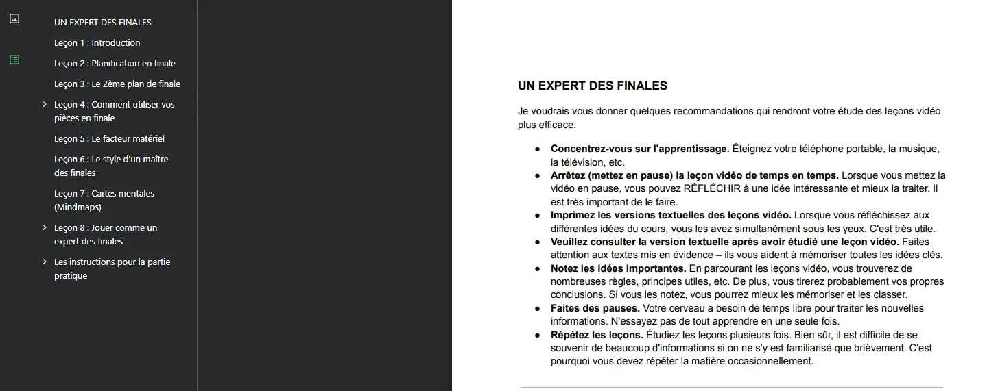 D'Amateur à Expert des Finales : La Stratégie des Grands Maîtres product image (7)