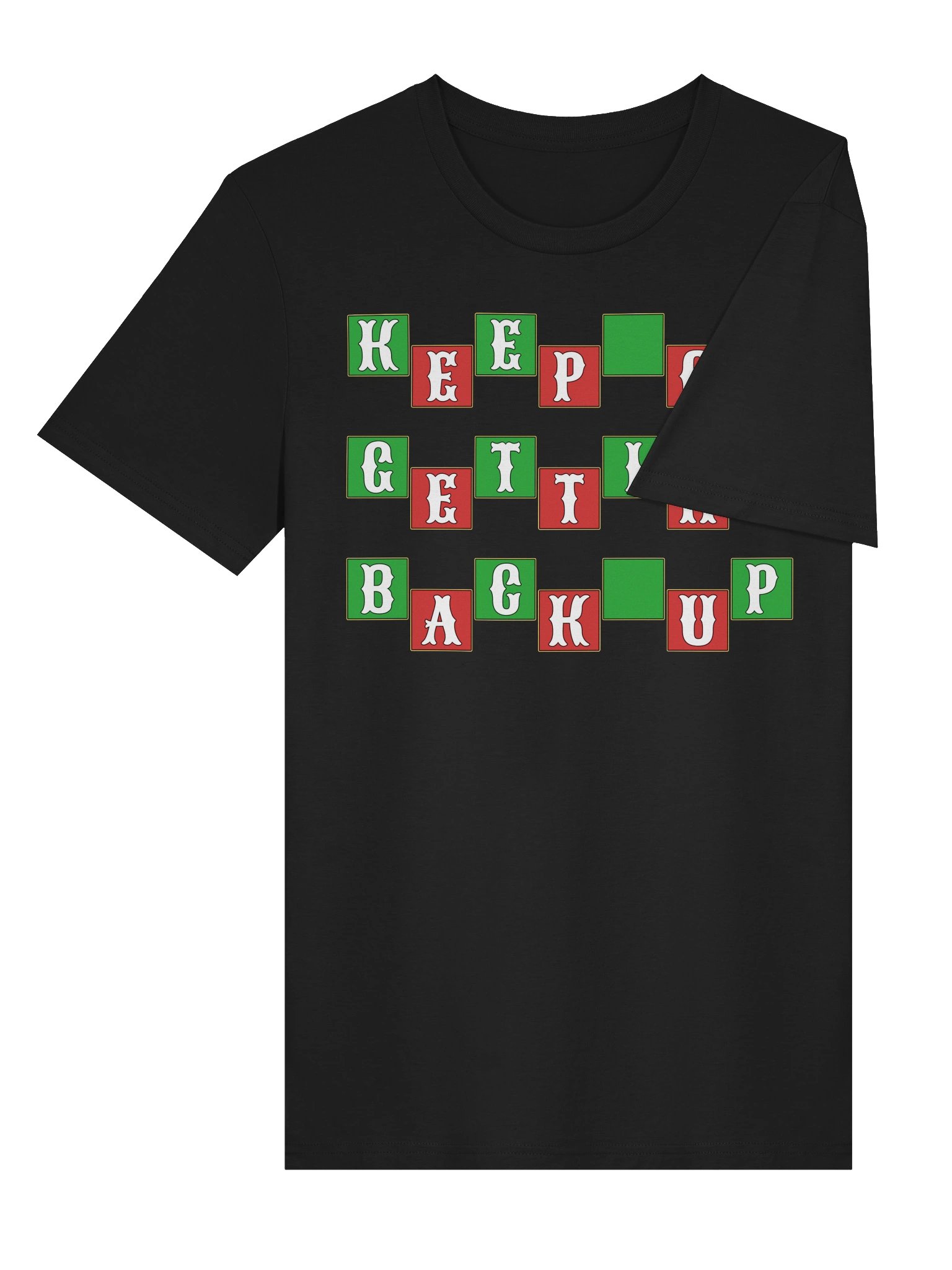 Keep On Getting Back Up Resilience Unisex Organic Cotton Graphic T-shirt product image (22)
