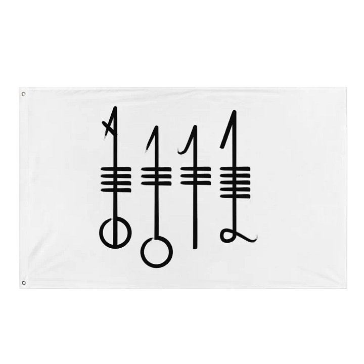 Svefnthorn Flag in White product image (1)