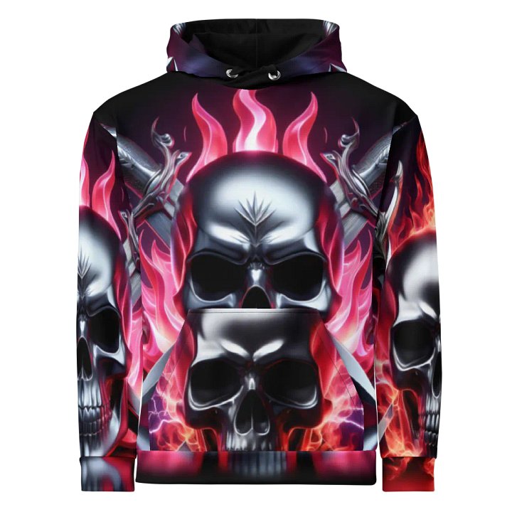 Hoodie Clothing - Unisex Skull Hoodie #21 product image (1)