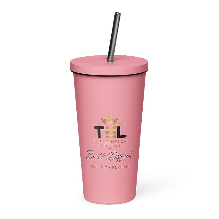 Built Different. Live With Purpose.™ Premium Pink Tumbler product image (2)