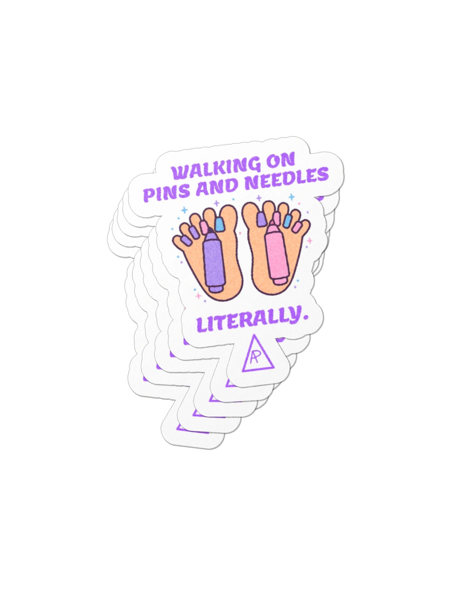 WALKING ON PINS AND NEEDLES — Sticker product image (6)
