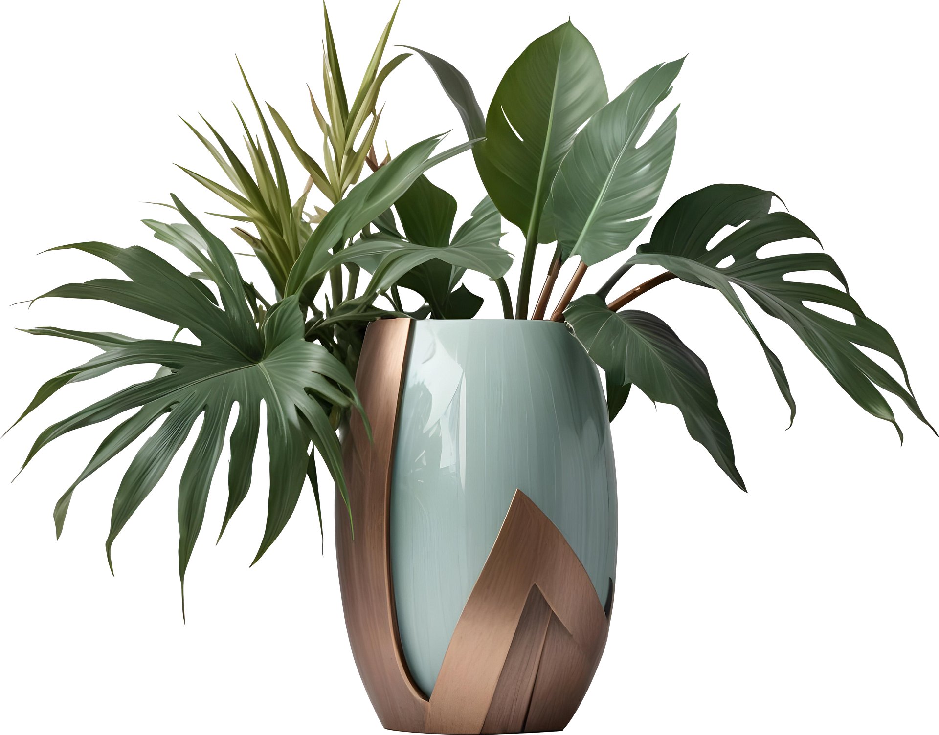 Art Deco Vase – Gatsby Grace Tropical Elegance PNG product image (1)