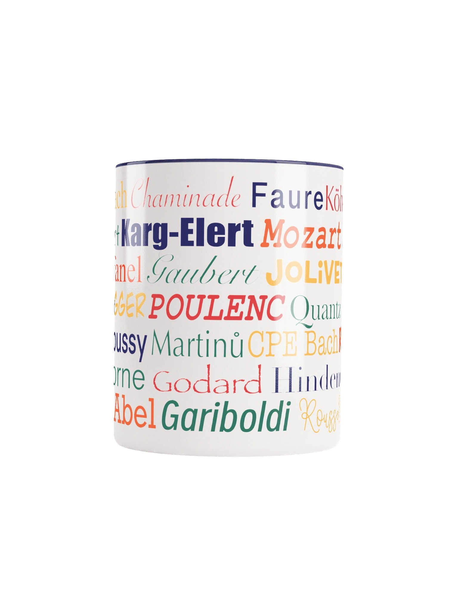 Big Names in Flute Music Ceramic Mug, 11 oz product image (5)