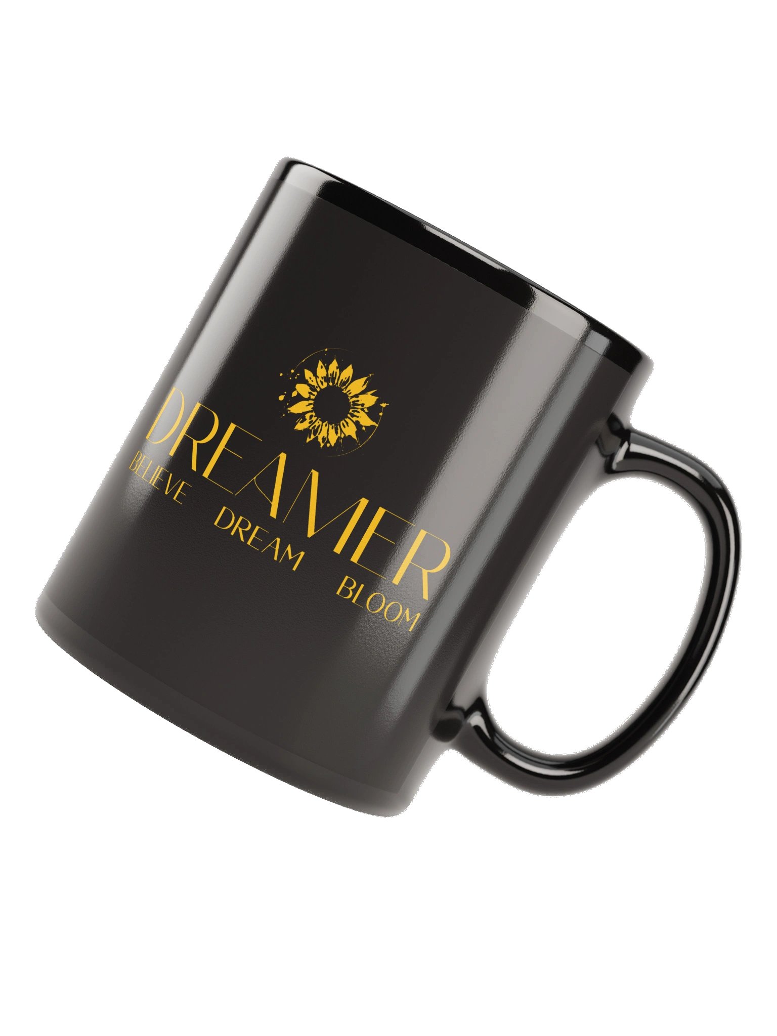 The Dreamer / Black Glossy Ceramic Mug product image (6)
