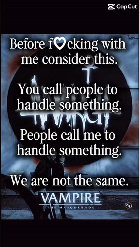 Have you ever played a character like this? #stpetebynight #vampirethemasquerade #worldofdarkness #vamily #WoD #VtM #ttrpg