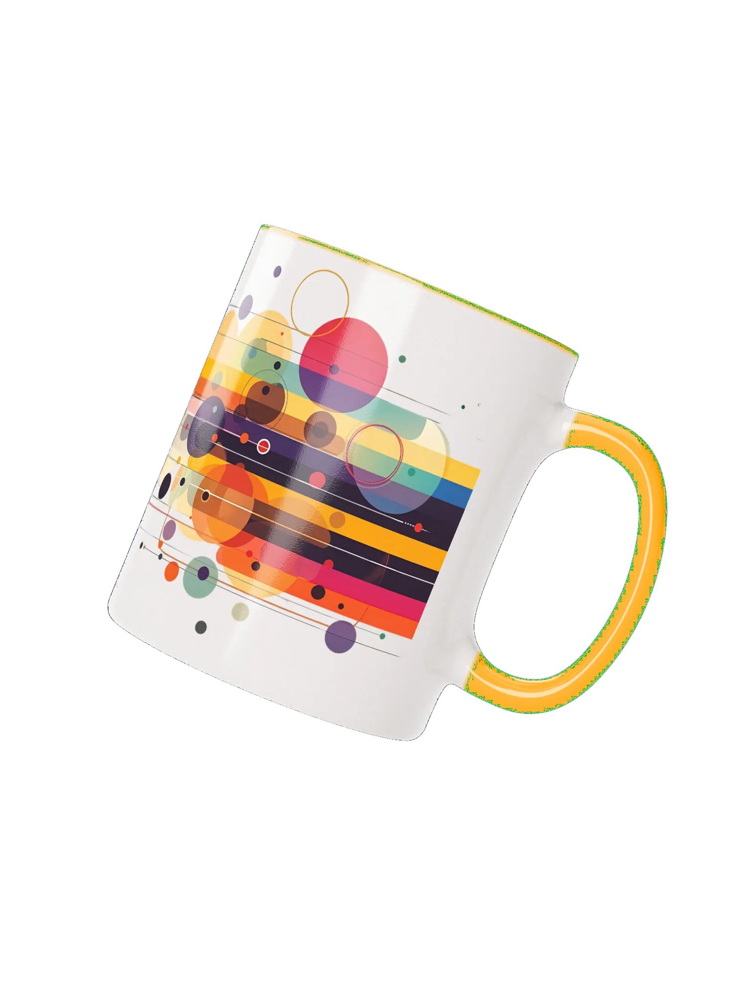 Vibrant Circles Ceramic Mug product image (5)