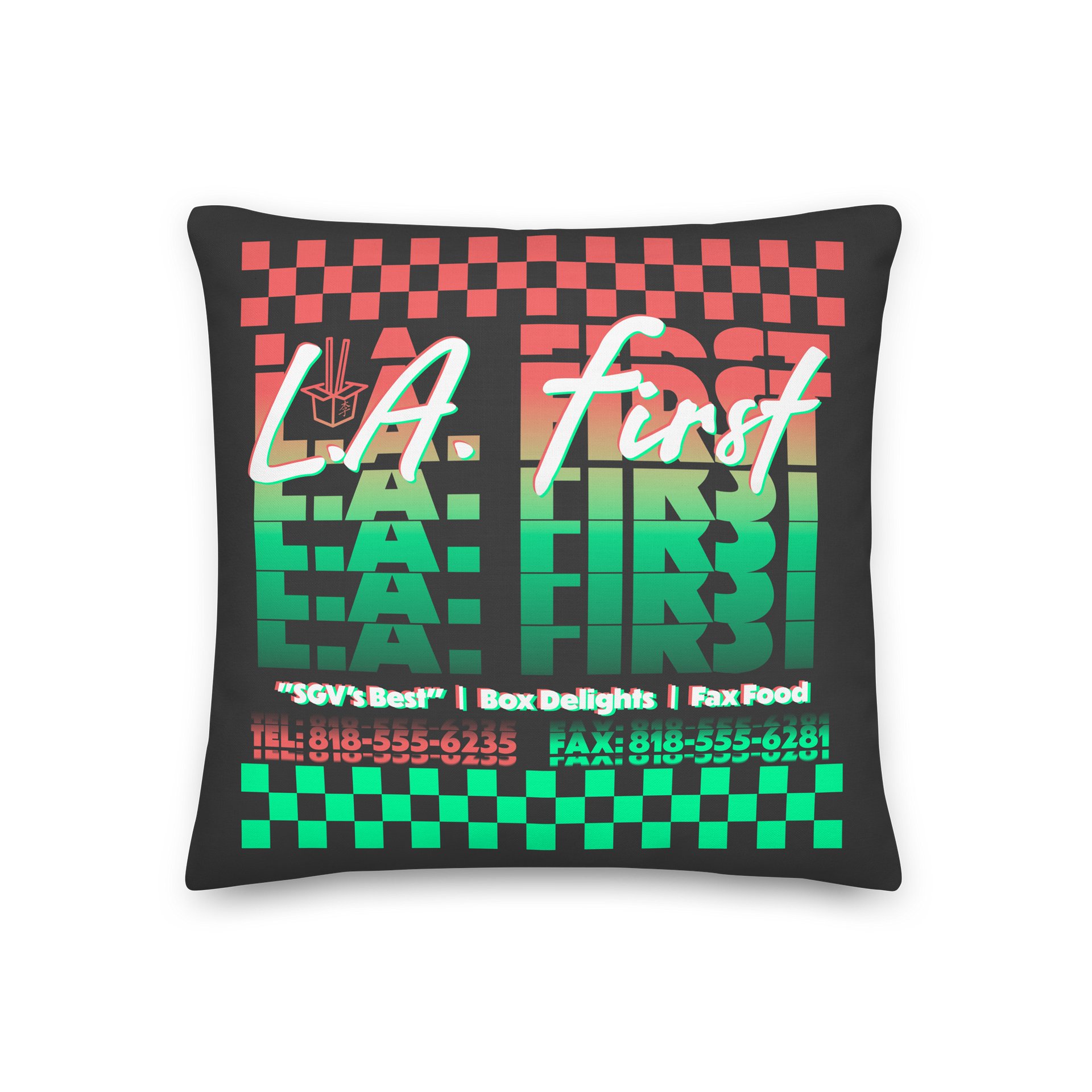 LA First (CROWDED) Pillow product image (3)