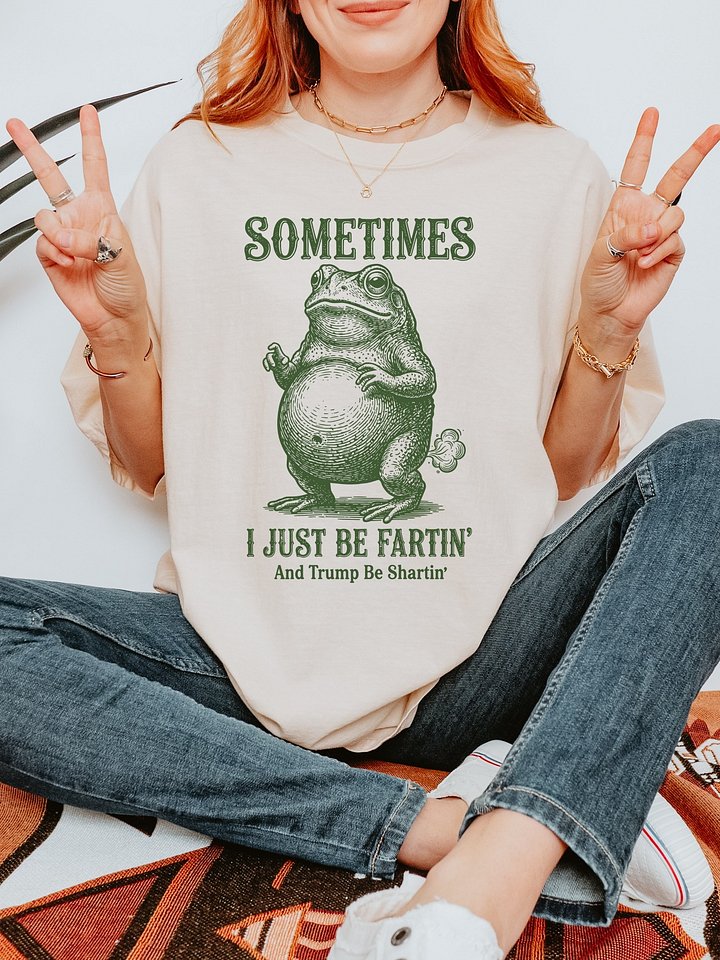 Anti Trump Weirdcore Frog Unisex Comfort Colors T-Shirt, Long Sleeve, Tank Top, Boxy Crop, Funny Political Tee, Trump Shartin Shirt product image (21)