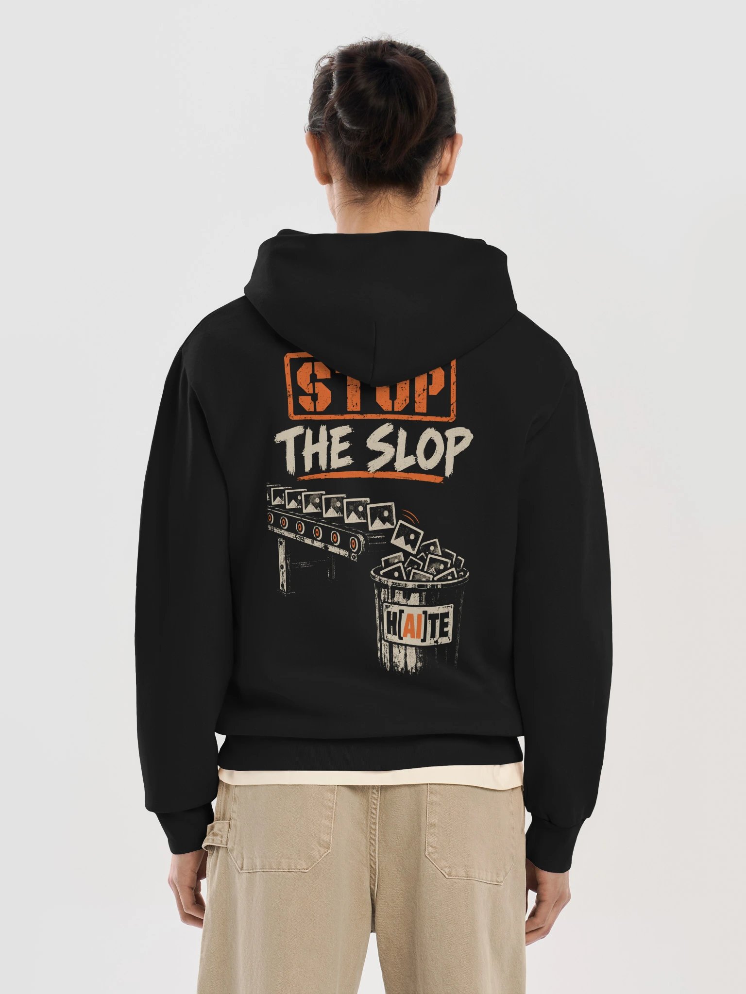 Stop the Slop: Trash Conveyor | Pullover Hoodie product image (10)