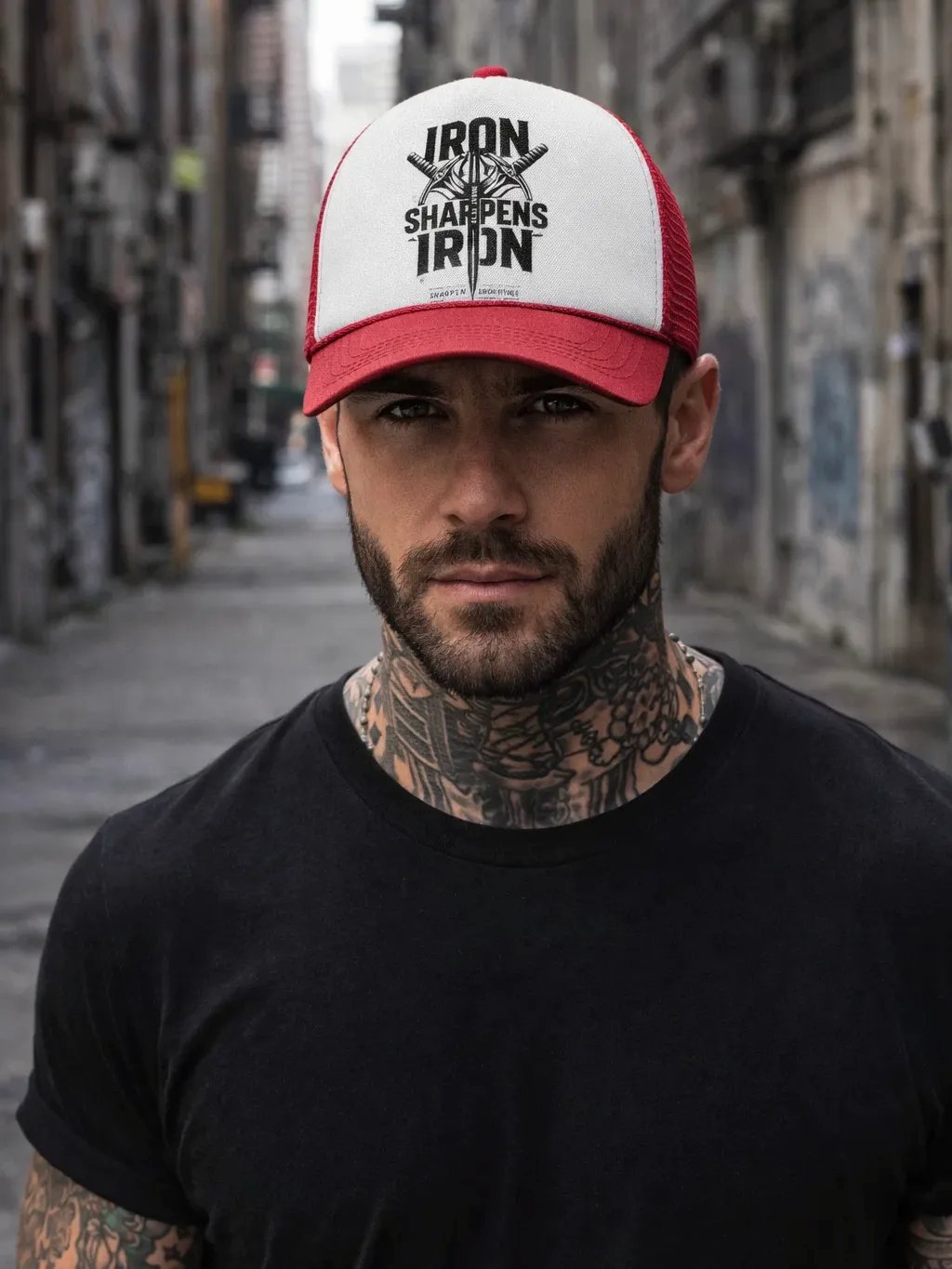 Iron Sharpens Iron "Blade Trucker" Hat | Retro Christian Streetwear product image (1)