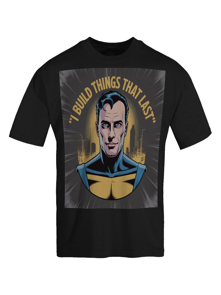 I Build Things That Last: Ozymandias Inspired Oversized Faded T-Shirt product image (1)