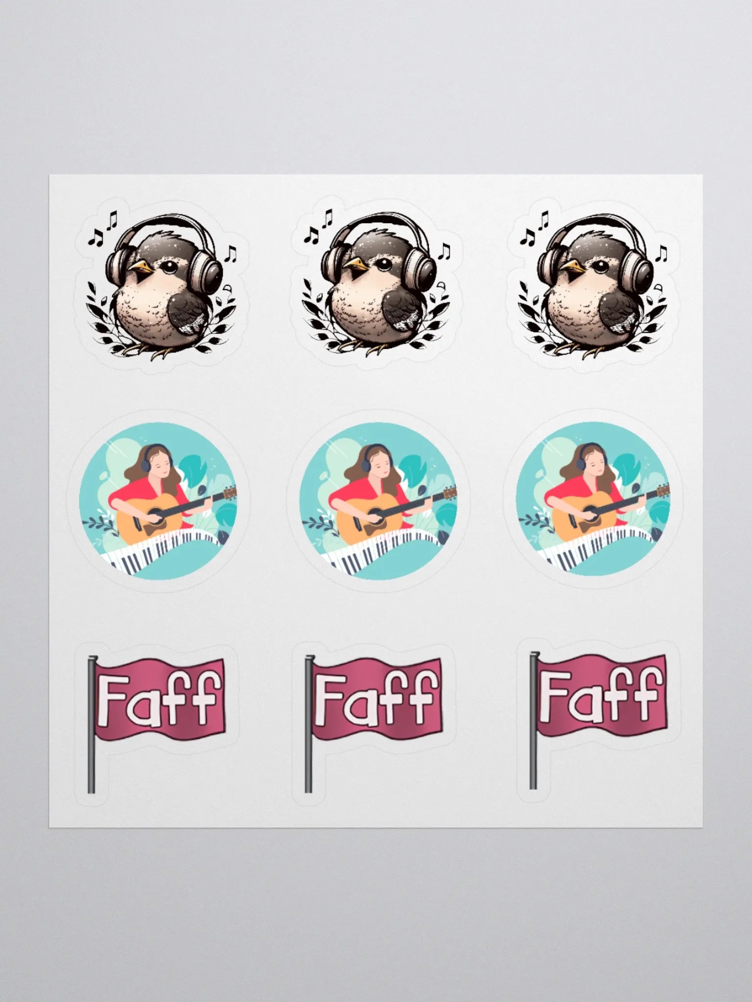 Zoe Wren Sticker Pack product image (1)