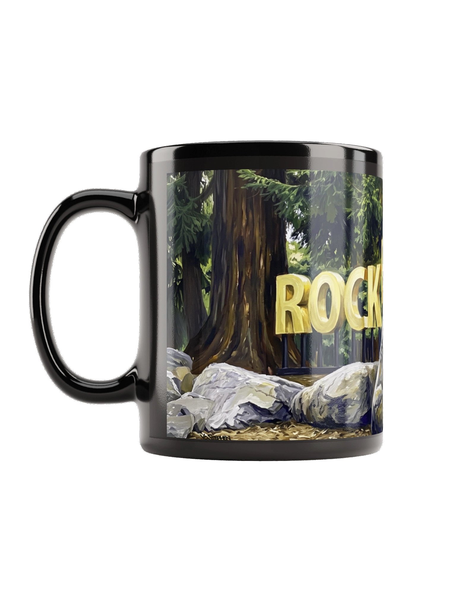 Rockridge Gold Sign Black Mug product image (2)