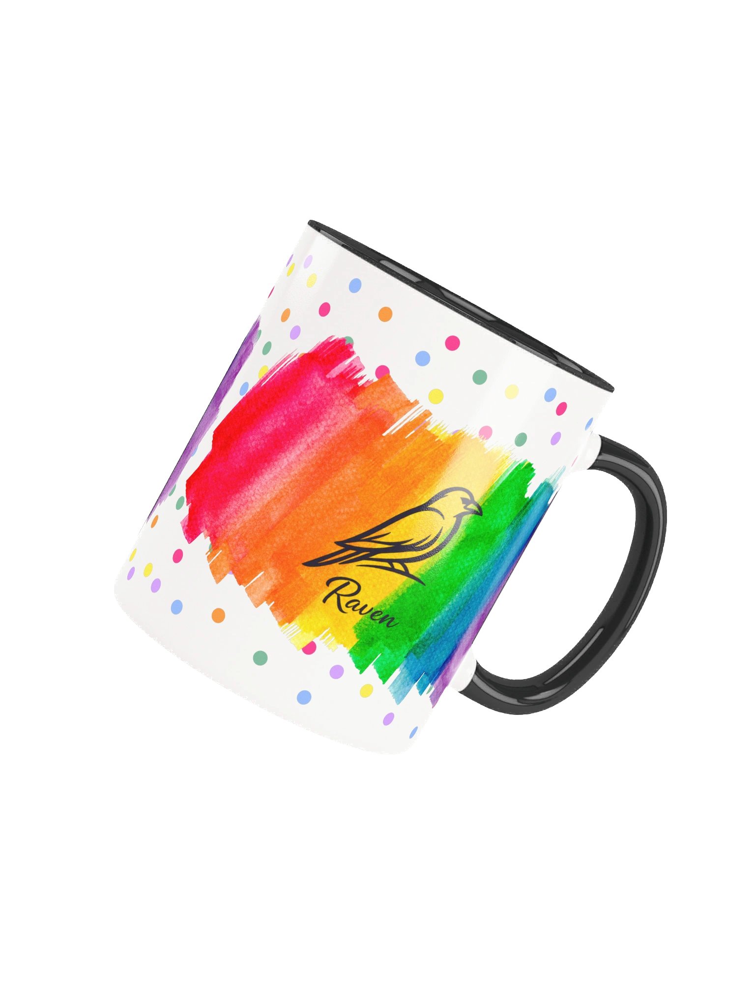 Colorburst Raven Silhouette Mug – 11oz / 15oz product image (4)