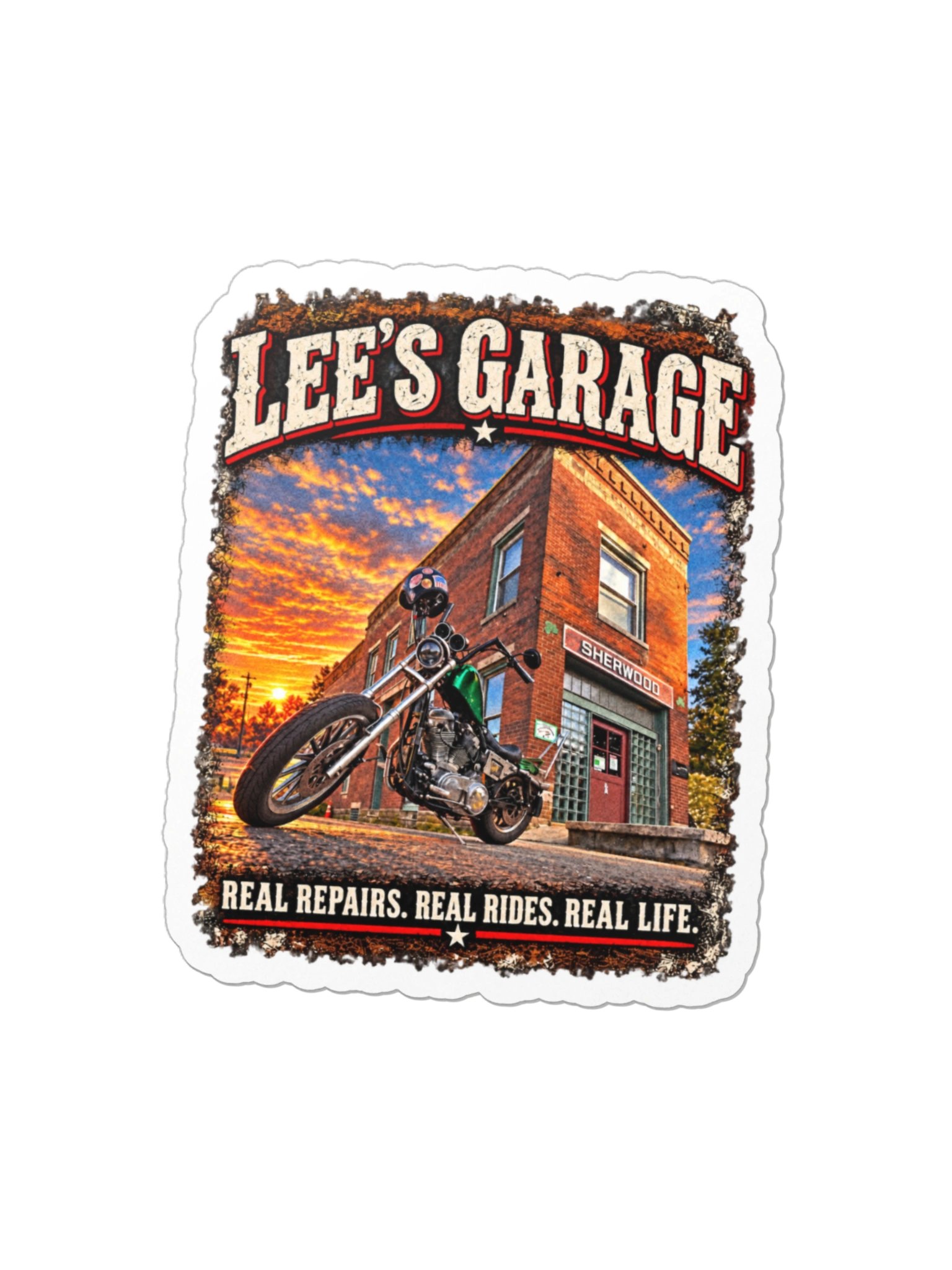 Lee's Garage Chopper Decal product image (4)