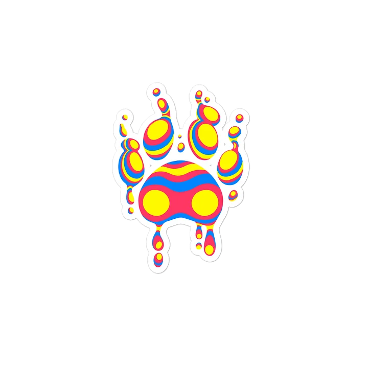 Pan Pride Lava Paw Sticker product image (2)