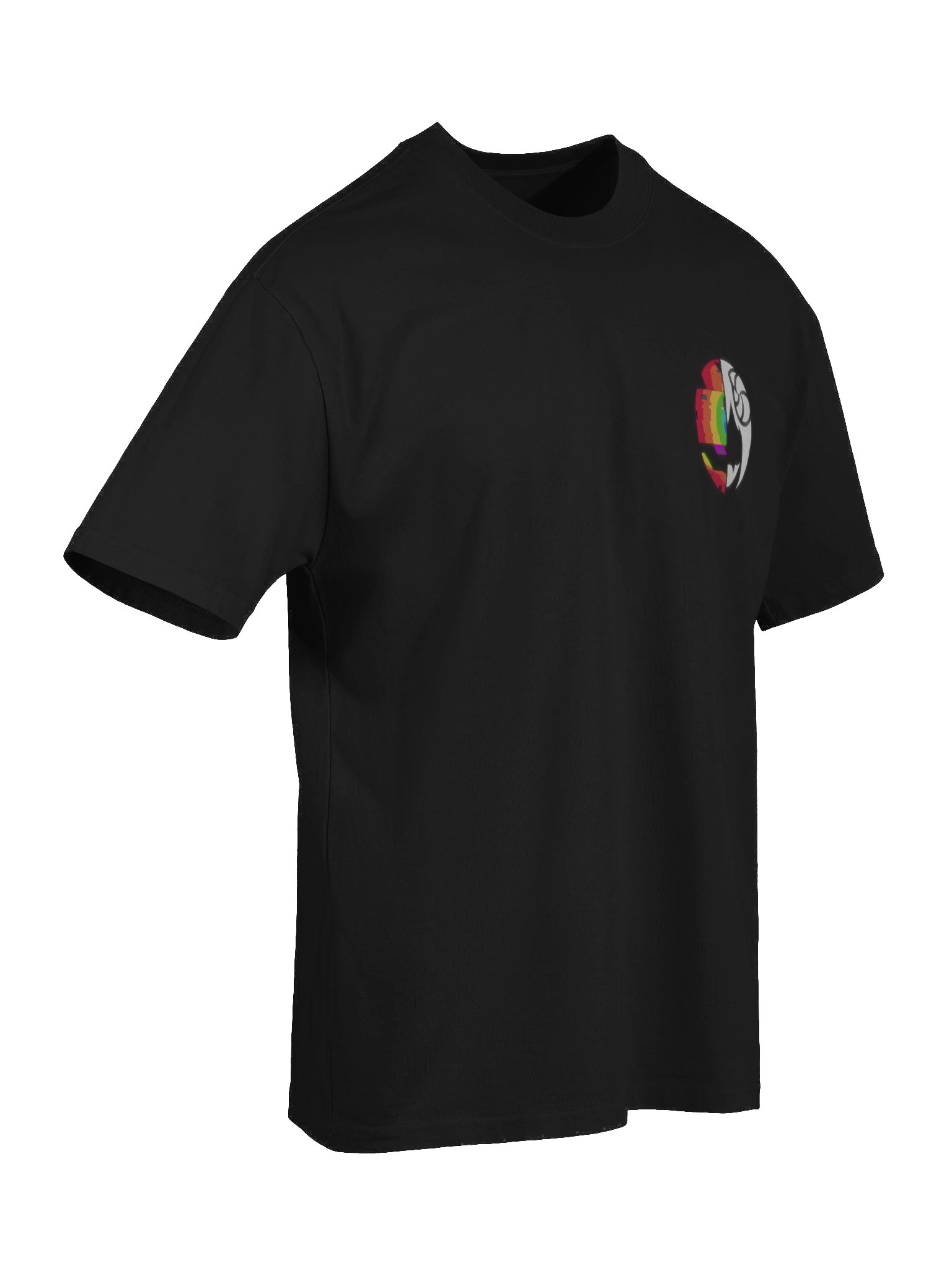 Classic RAENBOU Glitch Noir Oversized Tee product image (7)