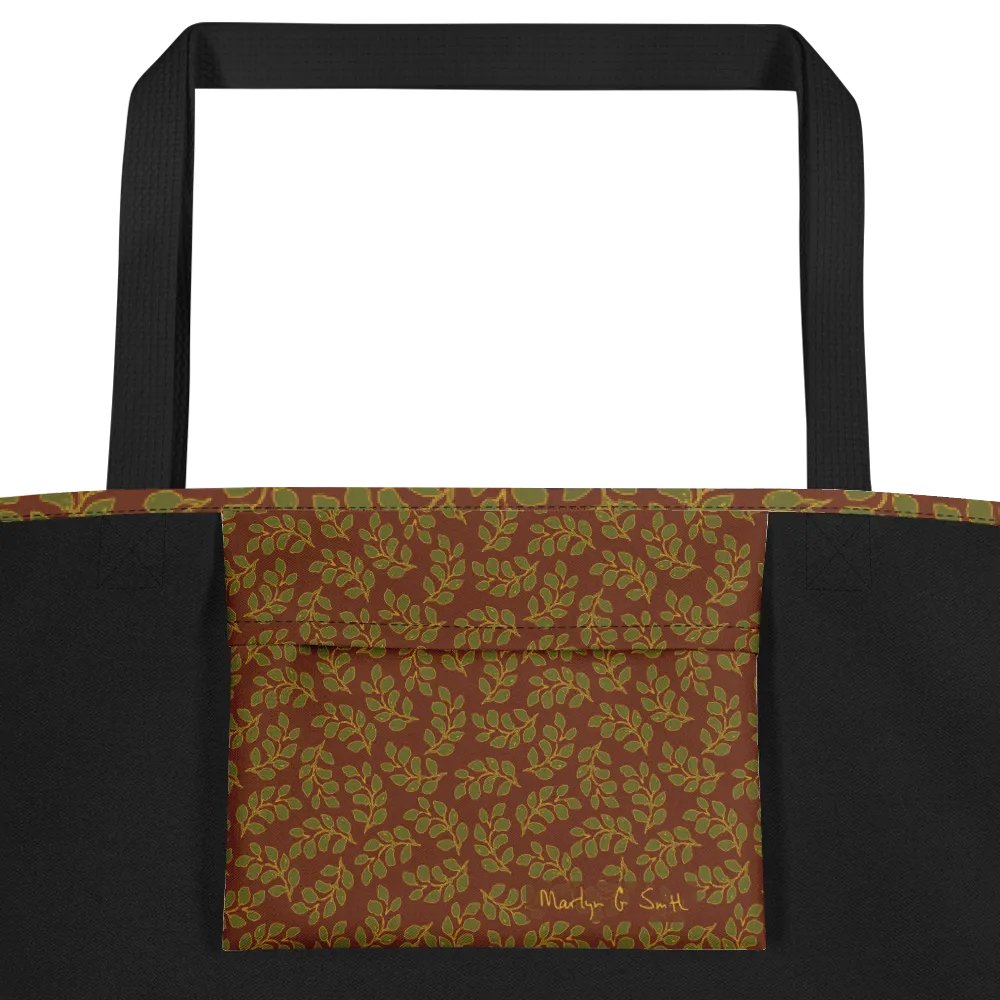 “Scattered Leaves Adrift” Large Tote Bag product image (2)