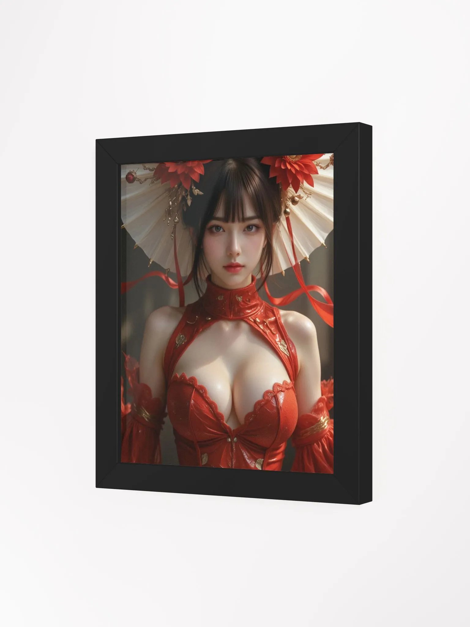 Crimson Elegance Framed Art Poster product image (1)