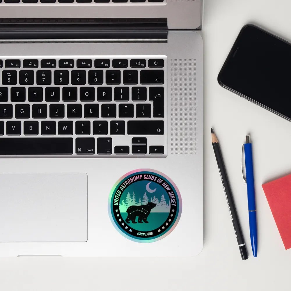 Shiny Round Sticker - Bear and Moon product image (12)